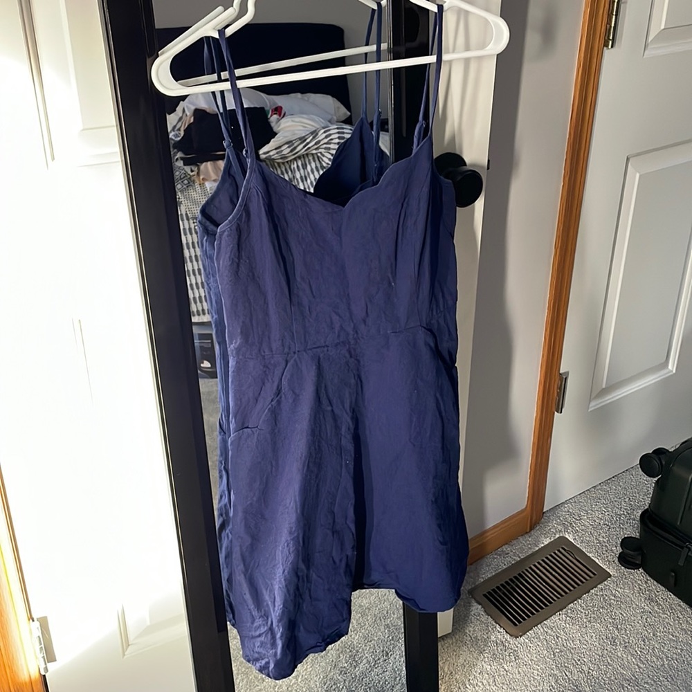 Navy casual summer dress.
